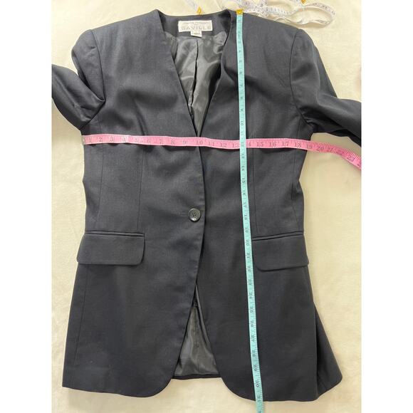 RENA ROWAN for Saville Womens Button 90s Vintage Career Blazer Jacket Size 8 - Picture 6 of 6